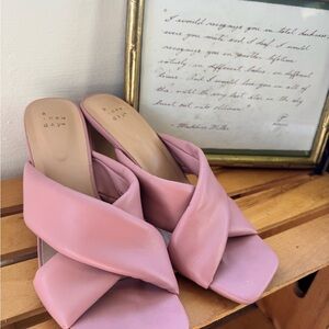 A New Day Women's Pink Slide Sandals